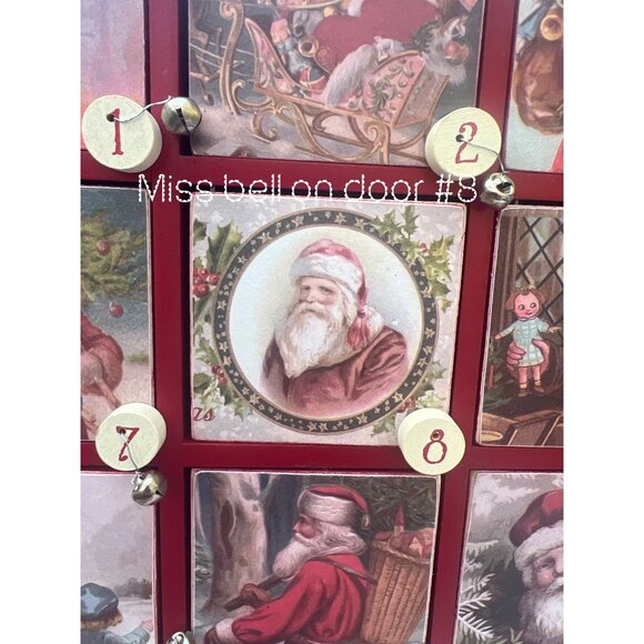 Vintage-Inspired Wooden Merry Christmas Advent Calendar By Primitives By Kathy W - Picture 7 of 8